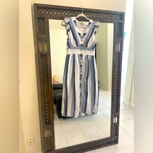 J Crew Point Sur striped maxi dress